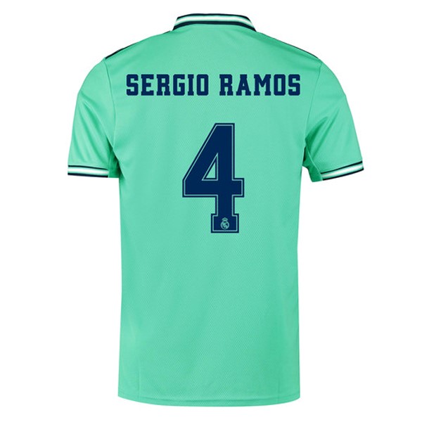 Camiseta Real Madrid NO.4 Sergio Ramos 3ª Kit 2019 2020 Verde